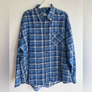 Vintage Ash Creek Trading 1980s Plaid Flannel Button Down Shirt Checkered large